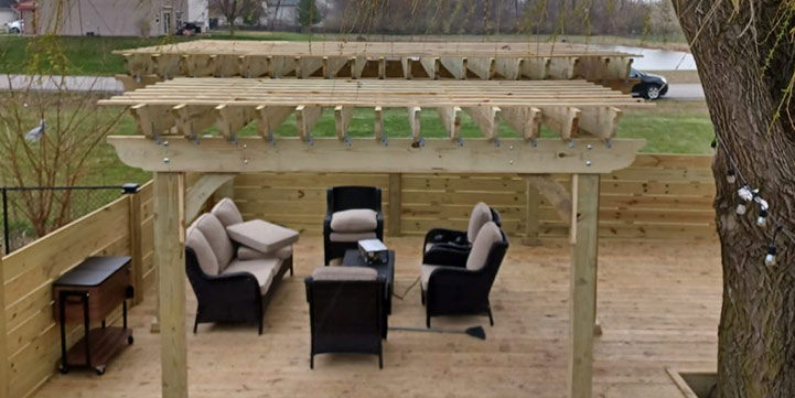 Custom-built pergolas and pavilions in Lafayette, IN to transform your outdoor space.