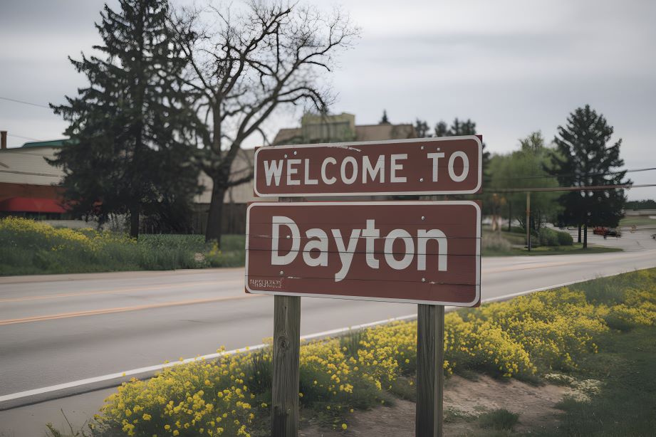 dayton indiana small town landscape