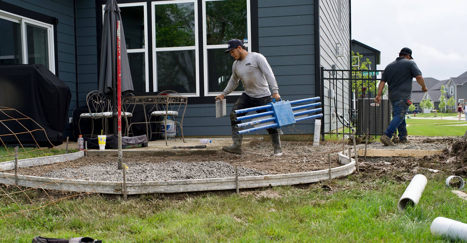 professional concrete patio designers for indiana