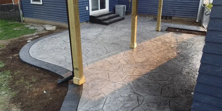 stamped concrete patio indiana seasons