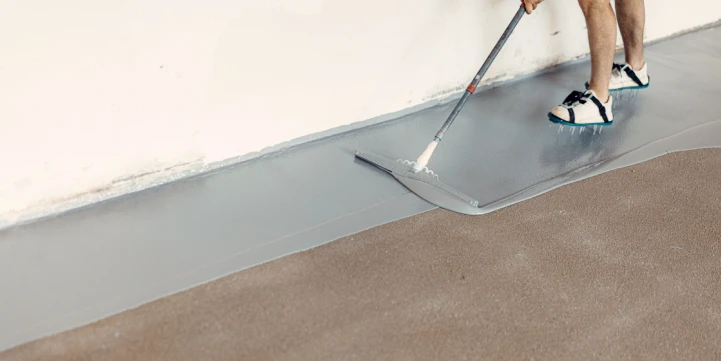 finished basement floor epoxy carmel in