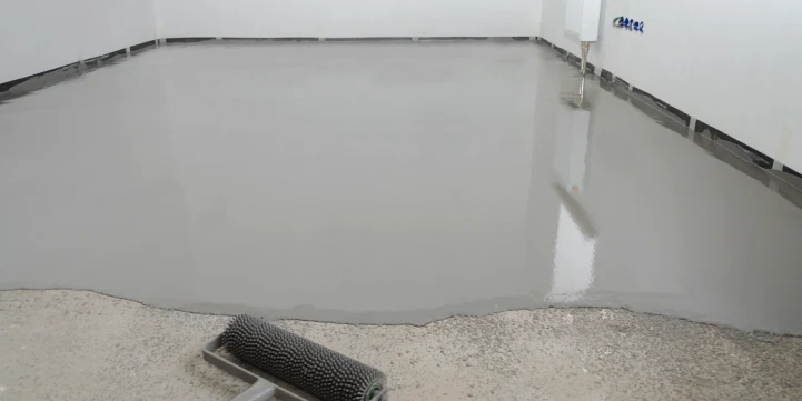 modern epoxy basement floor carmel in